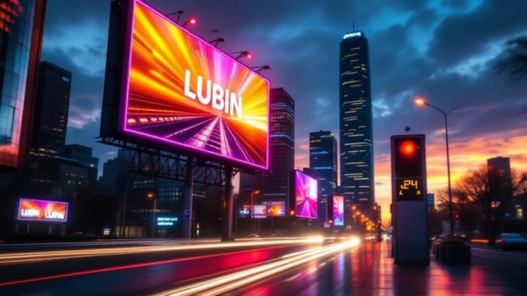 przyciągające uwagę billboardy zmieniają reklamę