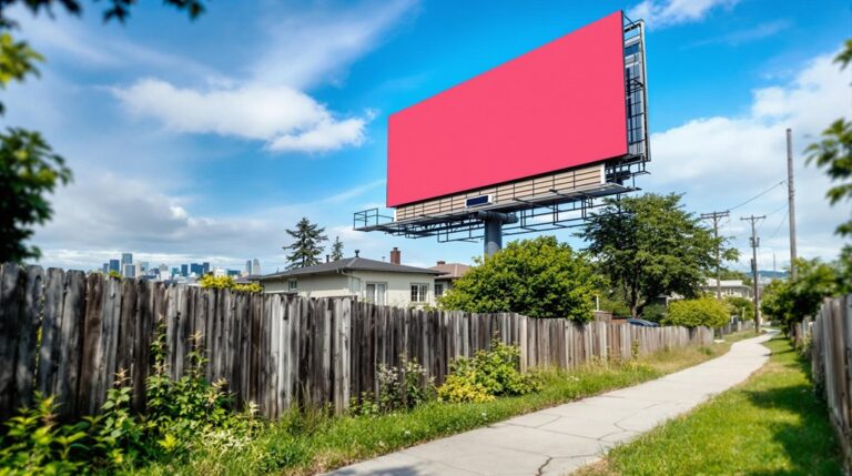 odchylenia od planu zagospodarowania billboardów
