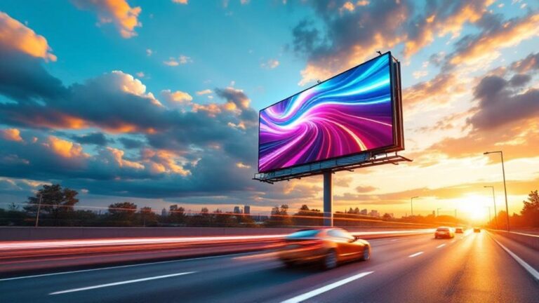 billboardy o dużym wpływie przy autostradzie